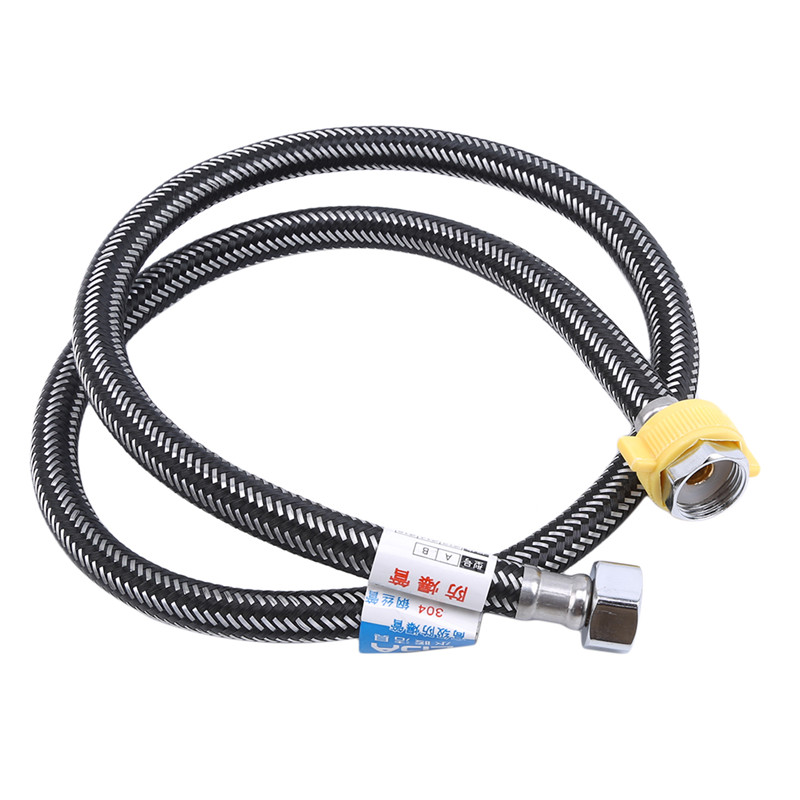 Shower Hose Stainless Steel Faucet Water Plumbing Pipe Hoses Bathroom Kitchen Sink Hot Cold Water Inlet Hose 0.5m 1m 1.5m 2m