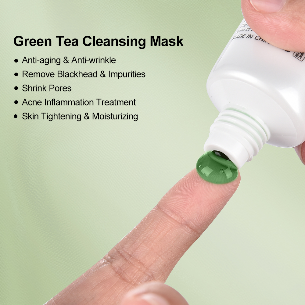 40g Green Tea Peeling Tearing Face Mask Blackhead Mask Skin Care Deep Cleansing Pore Strip Remove Acne Nose Black Green Tea Mask