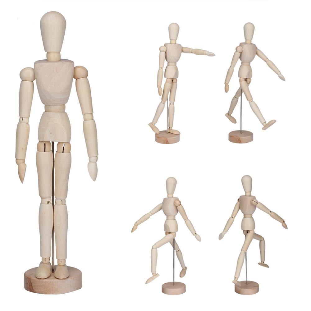 New mannequin Wood Artist Drawing Manikin Articulated Mannequin With Base And Flexible Body mannequin