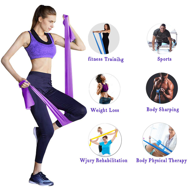 5 Colors Yoga Resistance Bands Workout Rubber Elastic Bands For Fitness Sport Training Tpe Booty Exercise band Gym Equipment