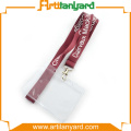 Red Color Lanyard with ID Card Holder