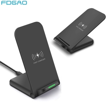FDGAO 15W Qi Wireless Charger Stand For iPhone 11 Pro 8 X XS XR Fast Wireless Charging Station For Samsung S10 S20 Phone Charger
