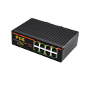 8 Ports Industrial Fast Ethernet Switch 10/100Mbps POE Network Switch DIN Rail Type Network RJ45 Lan adapter