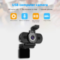2MP 1080P Full HD CMOS Manual Focus USB Webcam Vlog Video Live Streaming Online Conference Web Camera with Microphone