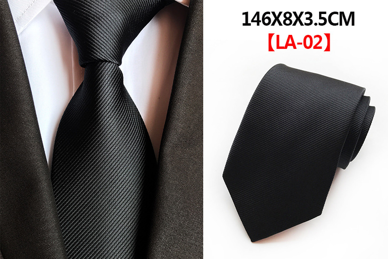 High Quality Casual Tie for Man Solid Color Ties Silk Men's Necktie For Wedding Party
