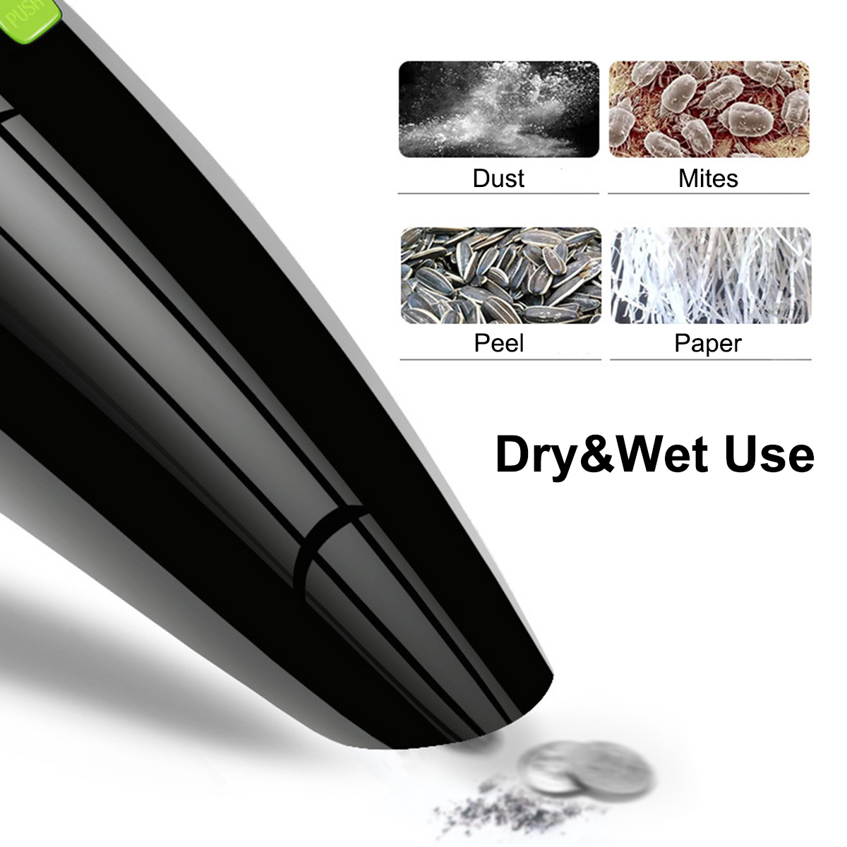 Handheld Wireless Vacuum Cleaner Home 120W USB Cordless Wet Dry Mini Vacuum Cleaner Dust Collector For Home Car Cleaning