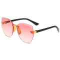 Children's Fashion Sunglasses Frameless Trimming Wave Sun Glasses Candy Color Baby Creative Tide Frameless Metal Glasses