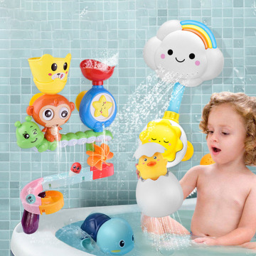 Baby Cartoon Monkey Classic Shower Bath Toy Animal Starfish Sprinkle Toys Bathroom Swimming Bathing Shower Educational Kid Toys