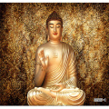 beibehang Golden Buddha Buddhist Temple Mural Custom Large Living Room Screen Background Wall Wallpaper 3D Stereo Wallpaper