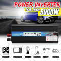 Inverter 12V 220V Voltage Transformer 5000W P eak DC12V/24V to Ac 110V/220V Solar Power Inverter Converter Solar Inversor Black