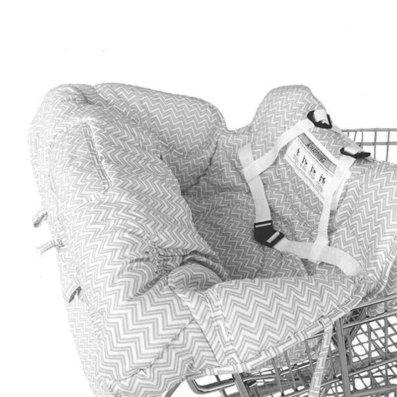2 In 1 Washable Folding Baby Shopping Cart Cover Warm Children Supermarket Cart Covers Highchair Seat Car Purchase Protector