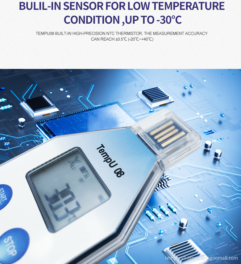 Tempu08 Single Use USB Temperature Data Loggers