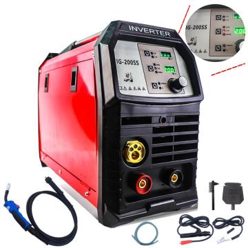 200A Synergic MIG Welder MAG MMA Stick TIG Tungsten 1kg 5kg Gas Gasless Wire CE IGBT Inverter Welding Machine