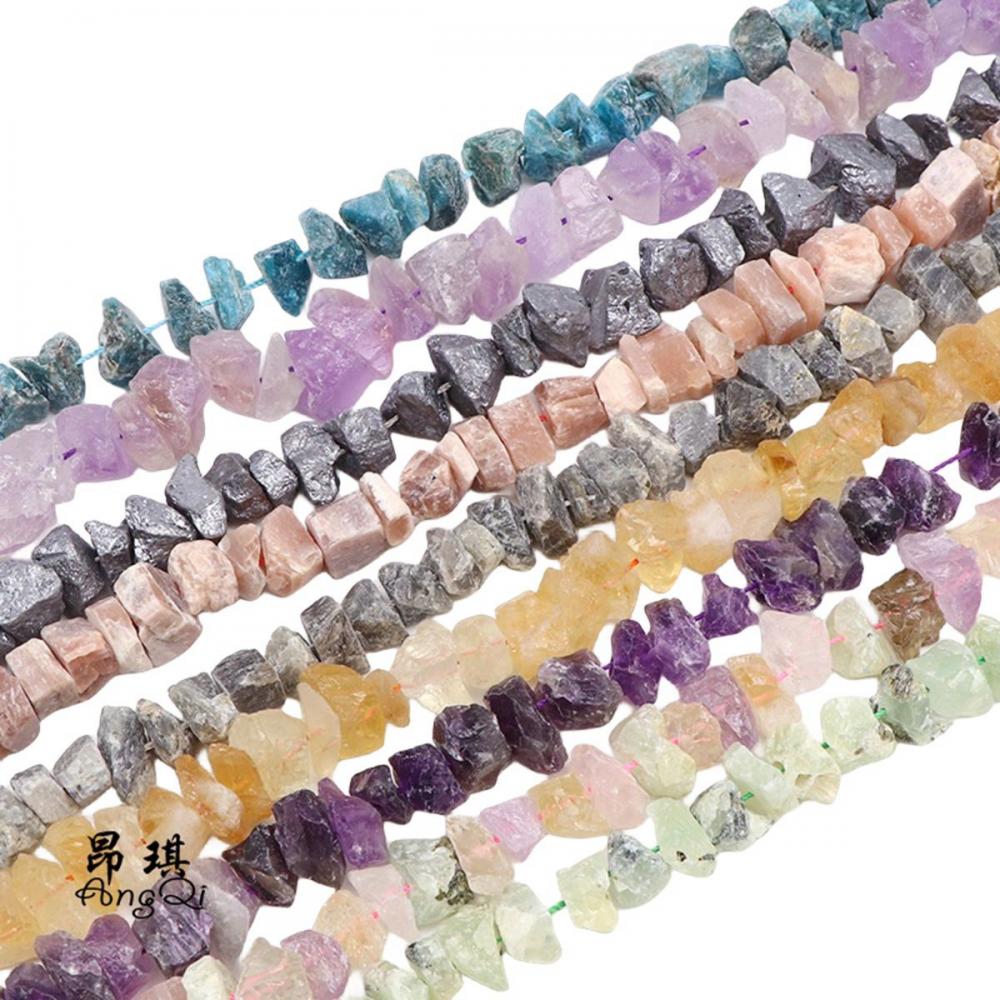 Gemstone Irregular Shape Crystal Rough Stone Beads 15mm Natural Row Rough Stone Beads for DIY Jewelry