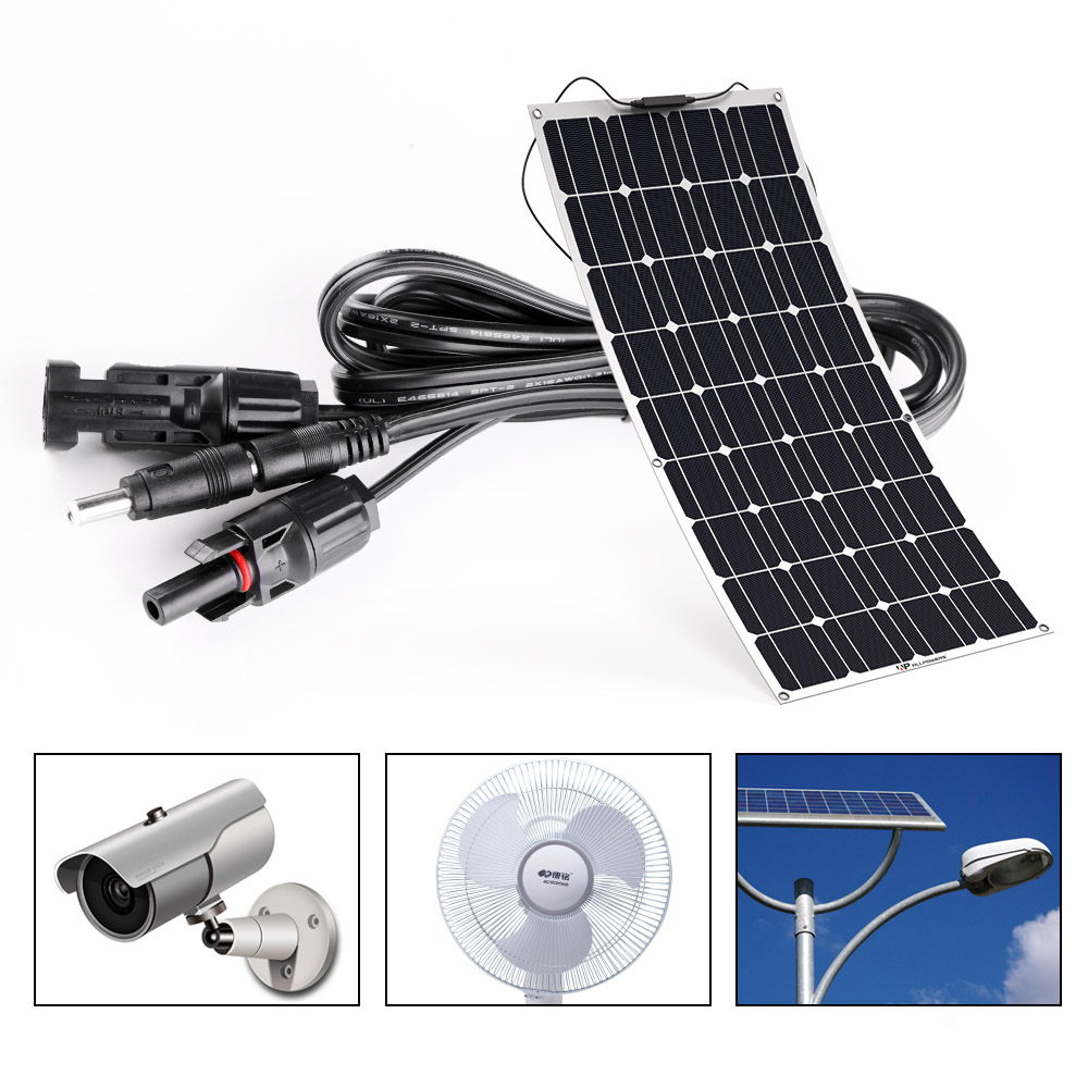 Solar Charging Cable Extension Cable with DC5521 DC5525 DC3513.5 Connectors for Jackery ALLPOWERS More Portable Power Station.
