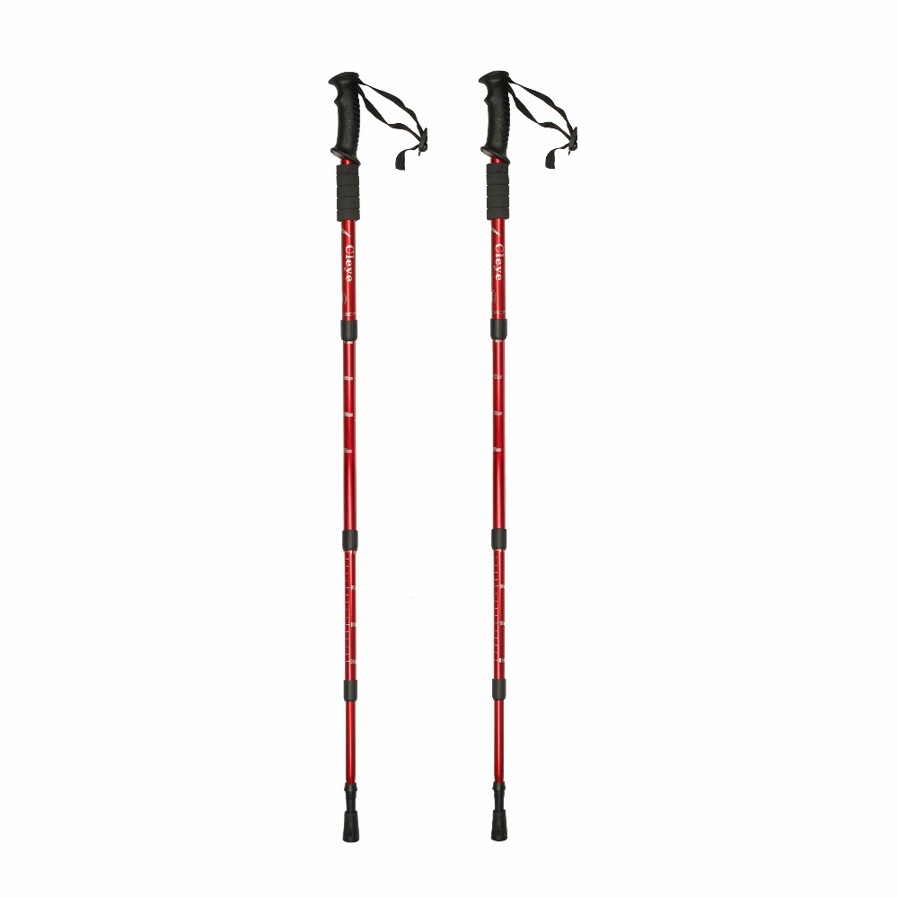 2Pcs/pair Outdoor Hiking Anti Shock Walking Sticks Telescopic Trekking Climbing Poles Ultralight Walking Canes