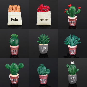 Car Air Conditioning Vent Perfume Clip Resin Cactus Creative Cute Air Freshener Fragrance Clip Solid Balm Decoration Ornaments