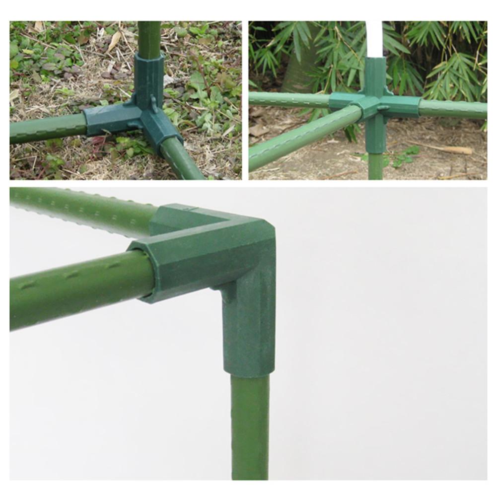 Greenhouse Frame Connector Plants Awning Pillar Connectors Climbing Plants Awning Pipe Pole Connecting Joints Garden Tools