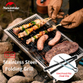 Naturehike Fast Folding Grill Large Capacity Camping Grill Easy Washing Mini Grill Stainless Steel Portable BBQ Grill Home Gift