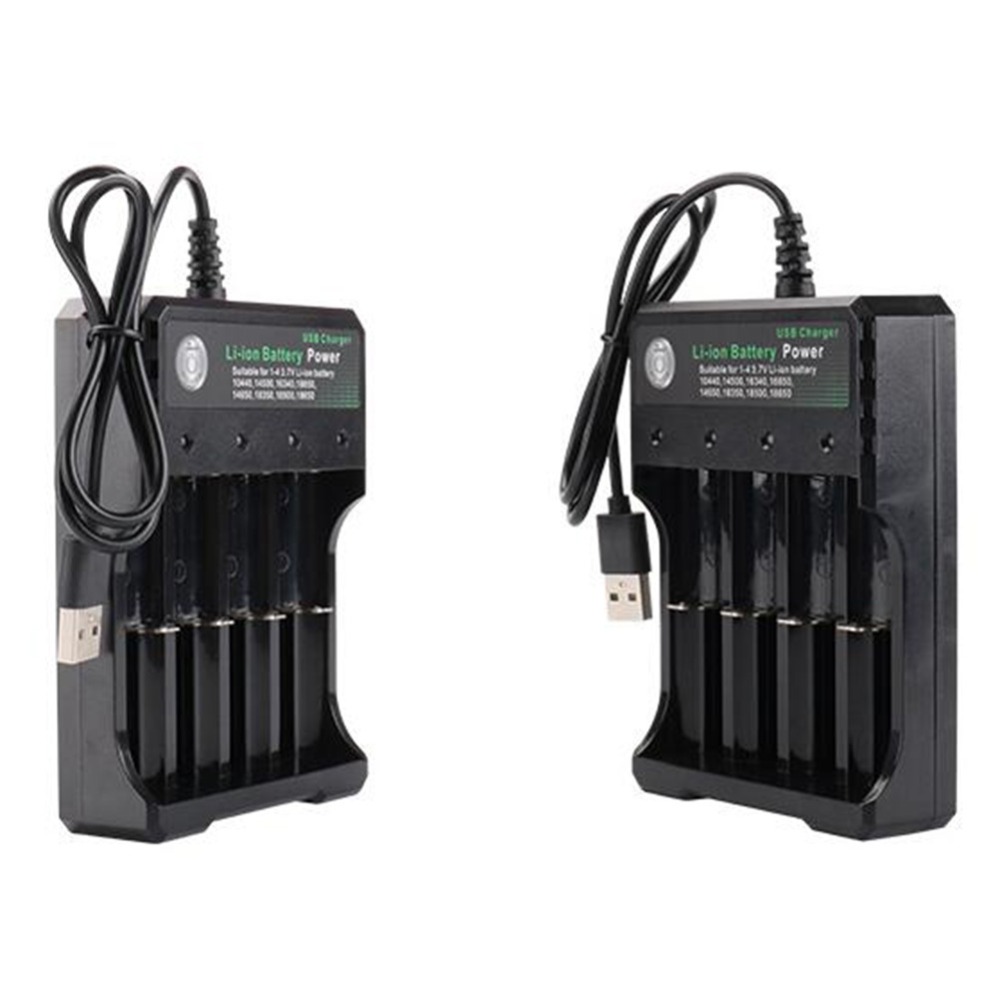 4.2V 18650 Charger Li-ion battery USB independent charging portable electronic 18650 18500 16340 14500 26650 battery charger