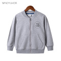 Customized DIY Logo Printing Hoodies Sweatshirts Boys Girls Cotton Long Sleeve Baseball Jacket Kids Baby Unisex Streetwear