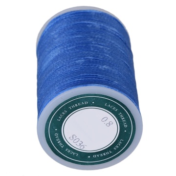 Light Blue 3-Ply Waxed Flat Polyester Cord Leather Sewing Thread Cord 78M 0.8MM