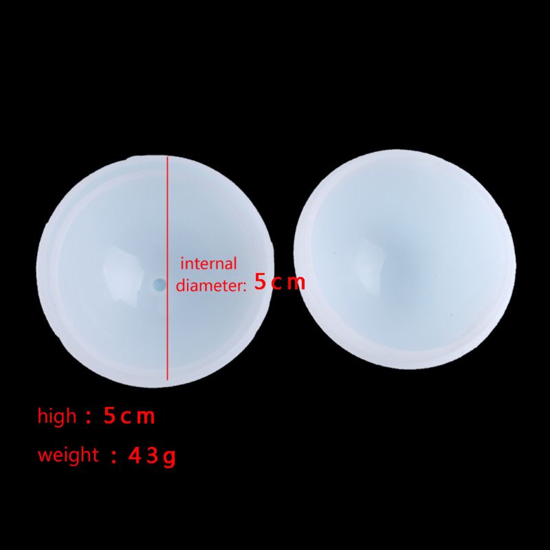Round Ball Shape Silicone Molds For Resin Jewelry Making Whiskey Bath Bomb DIY Accessories New