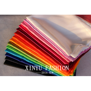 mylb soild high quality shiny polyester satin imitate silk fabric by the yard DIY sewing wedding party dress fabric 25color
