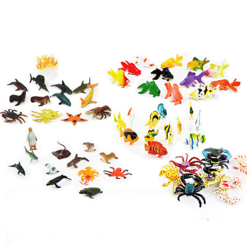 Simulation Sea Life Animal Action Figures 6-10CM PVC Figure Collectible Toys Animals Soft Rubber Toys