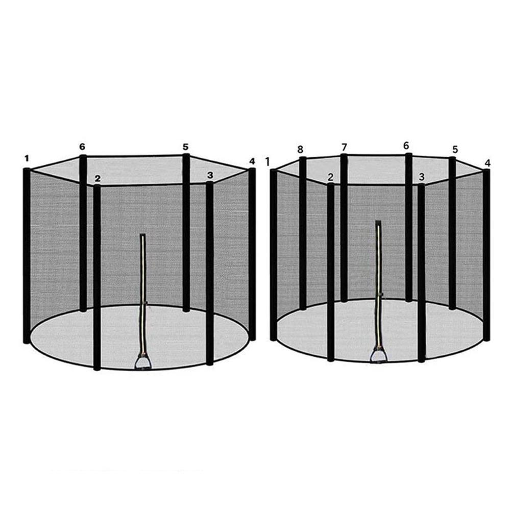1.83/2.44/3.06/3.66m Trampoline Enclosure Durable PP Safe Nylon Trampoline Protection Net for Outdoor Children Injury Prevention