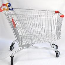 Large capacity European metal supermarket shopping Trolley