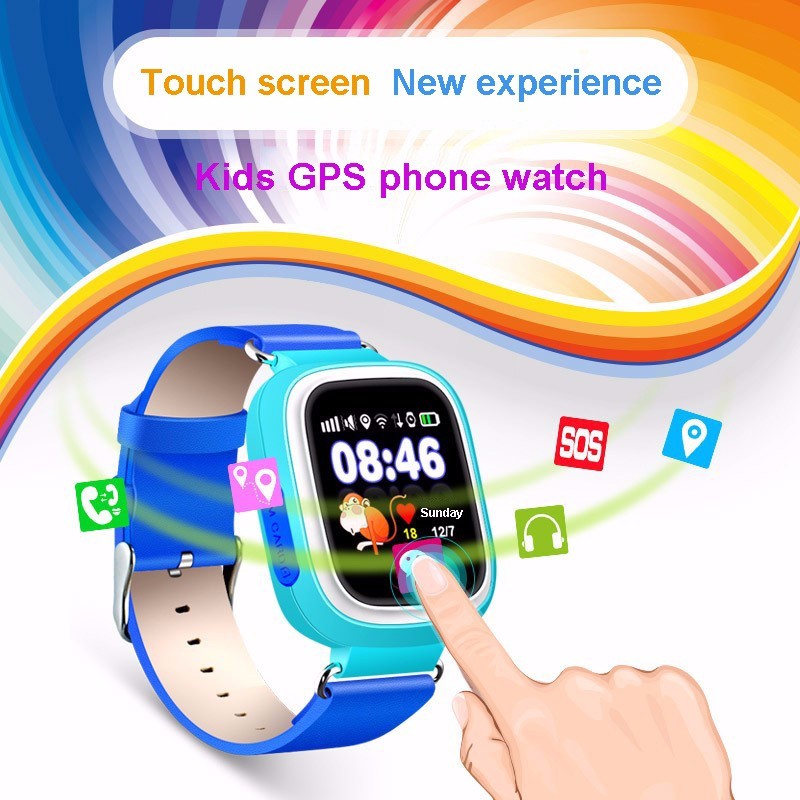 Q90 GPS Tracking watch Touch Screen WIFI location GPS Watch Children SOS Call Finder Tracker for Kids GPS Smart watch PK Q50 Q60