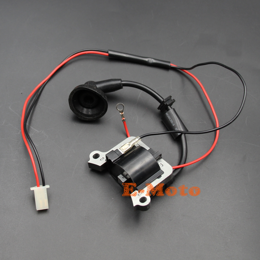 2-STROKE IGNITION COIL PLUG 33cc 43cc 47cc 49cc 50cc POCKET DIRT BIKE ATV SCOOTER NEW E-Moto