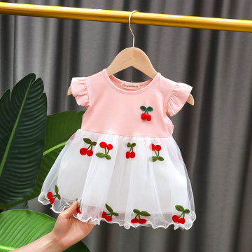 6 9 12 18 24 M baby girls clothes birthday tutu dresses dress for newborn baby girls summer clothing toddler infant baby dress