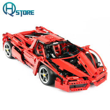 Technic 1359pcs Enzo 1:10 Scale Sports Racing Car Building Blocks Racer City Vehicle Model Bricks set Children Kids Toys gift