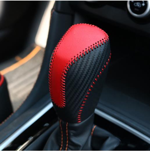 For Subaru forester( 2019 2020)/ Subaru XV (2017-2020) Automatic Gear Shift handle Leather Cover /Car Gear Lever Leather Cover