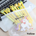 10pcs/set Promotional gel Pen Kawaii Unicorn Lovely horse Black Gel Pens School Office Writing Supplies Student Stationery