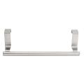 Mrosaa Stainless Steel Towel Racks Kitchen Bathroom Hanging Bar Over Door Cupboard Hanger Towel Holder Rail Single Towel Bar