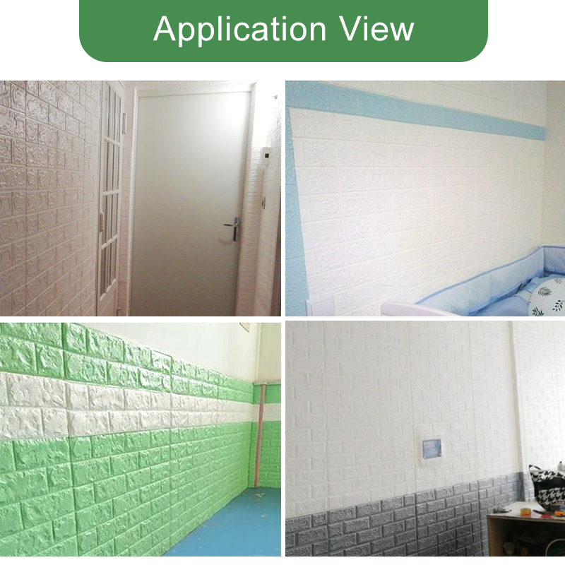 Kaguyahime 10pcs Decoration Wallpaper 3D Wall Sticker Self-Adhesive Wallpaper Brick Waterproof Brick For Kids Room Living Room
