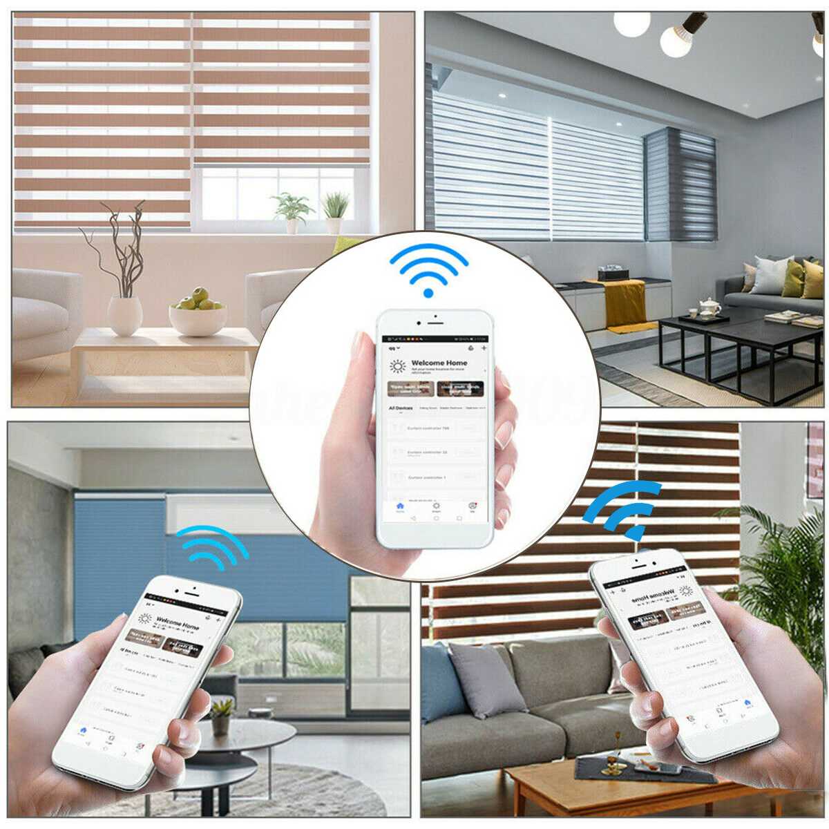 NEW Smart DIY Motorized Chain Roller Blinds Shade Shutter Drive Motor Powered By Solar Panel and Charger bluetooth APP Control