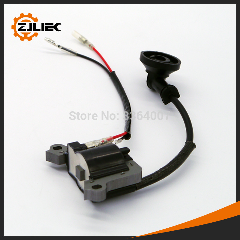 2pcs 52cc brush cutter ignition coil fit forTL52 CG520 brush cutter 44-5 engine 1E44F-5 grass trimmer cg430