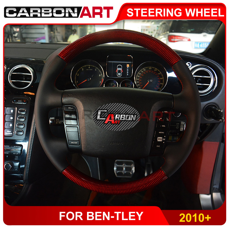 carbon fiber car steering wheel for Bentley auto parts 2010 2012 carbon interior