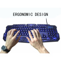 ZUOYA Gaming Keyboard Russian/English LED 3-Color M200 Breathing Backlit USB Wired Colorful Waterproof Game Keyboard