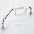 Stainless Steel Wall Mount Bathroom Bathtub Handrail With Soap Dish Support Bars Handicap Safety Aid Help Handle