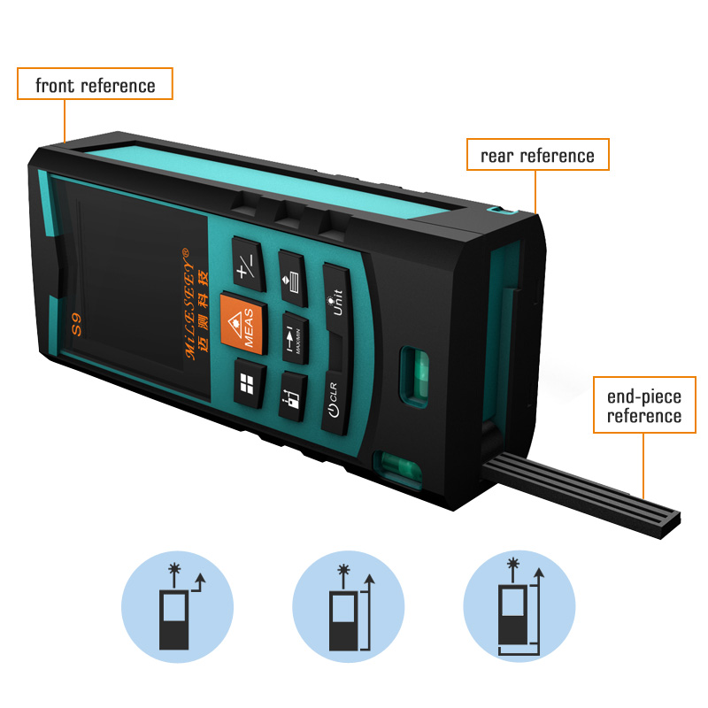 Laser Metre Electronic Measurement Instruments S9 50M Laser Distance Meter Rangefinder Measuring Blue From Mileseey