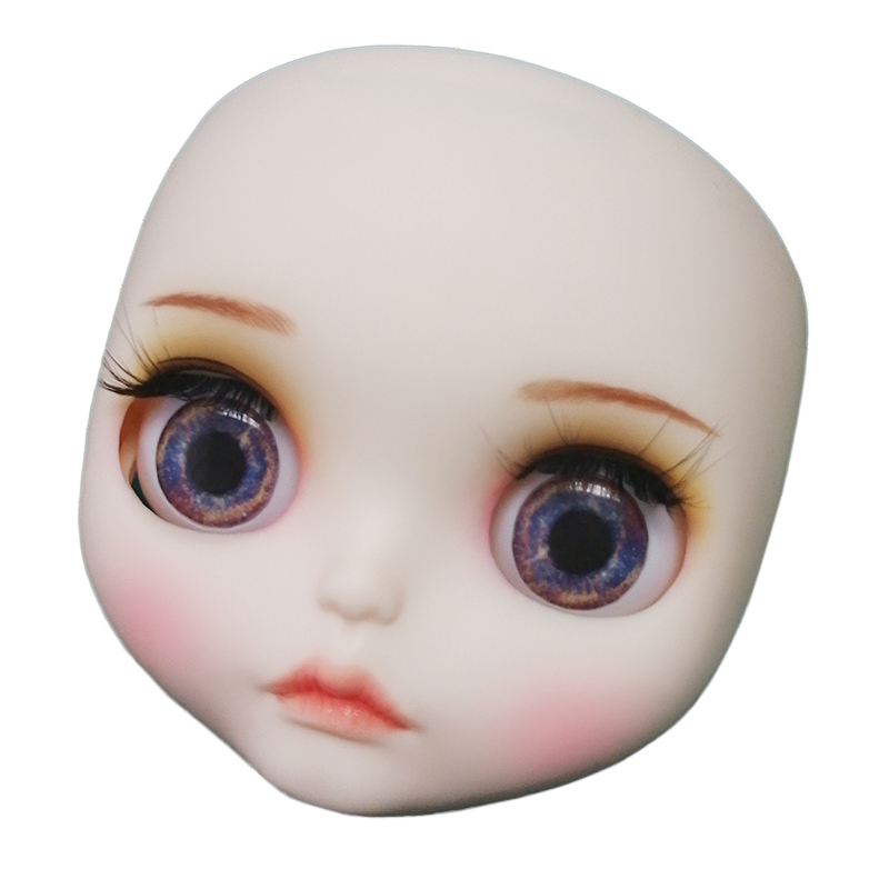 ICY Blyth doll Customized Face including the back plate and screws,matte face,lips carve, eyebrow