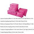 Hot 6 Pcs/Set Korean Style Travel Home Luggage Storage Bag Clothes Storage Organizer Portable Case 6 Colors Drop Shipping