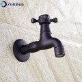 ZOTOBON Antique Brass Taps Single Hole Washing Machine Mop Sink Faucet Single Cold Bibcock Tap Outdoor Garden Retro Faucets H197