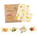 Reusable Waste Food Wrap Beeswax Wrap Sustainable Free Beeswax Food Storage Cloth Eco Friendly Snack Wrap Kitchen Tools