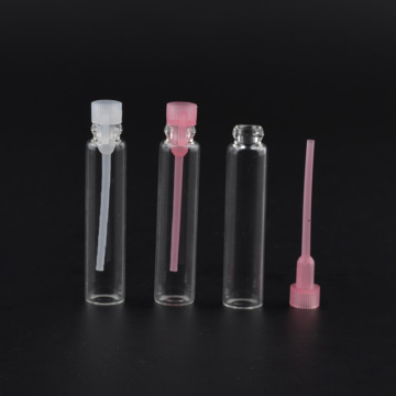 100pcs 1/2/3ml Glass Vials Small Empty Laboratory Bottles Perfume Liquid Oil Fragrance 2ML Glass Tube Trial Sample Test Bottle